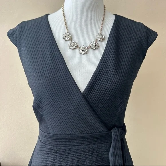 Anthropologie Hutch Ronnie Black Wrap Dress Mini Size XS - Picture 4 of 10